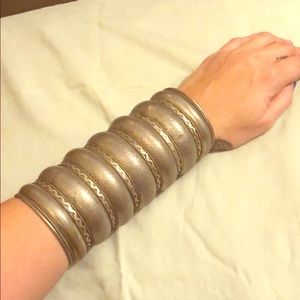 Indian embellished tin cuff